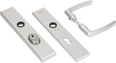 Ami Veiligheidsbeslag 251/50/15 Buiten Kt 55 Binnen Profielcilinder 55+ Deurkruk 332 F1 Deurdikte 53/57 Mm. - 891126