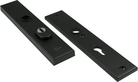 Ami Veiligheidsbeslag 251/50/15 Buiten Kt 92 Binnen Profielcilinder 92 Zwart Deurdikte 38/42 Mm. - 739730