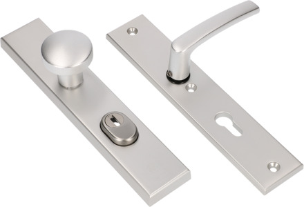 Ami Veiligheidsbeslag 251/50/15 Kt72 Kn169/50 Deurkruk 332 Profielcilinder 72 F1 Deurdikte 38/42 Mm - 891221