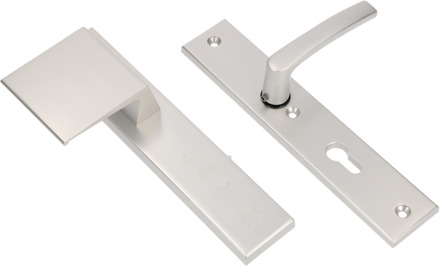 Ami Veiligheidsbeslag 251/50 Profielcilinder 72 Deurdikte 90/80 Li F2 + Blind Deurkruk 332 Deurdikte 38/42 Mm - 802485