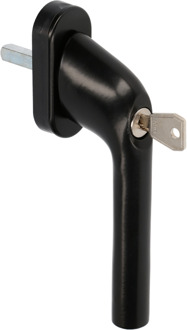 Ami Veiligheidsbeslag Raamgreep 822 7X32 Mat Zwart 9005 Ovaal - 425657