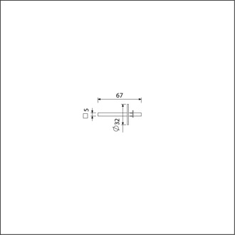 Ami Vierkant Wc-Stift 5X67 Mm Stiftontsluiting - 900481