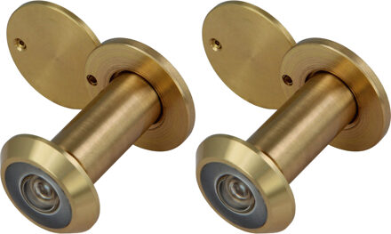 amig 2x amig deurspion - messing - gepolijst - 160? zicht - voor deuren 35-60 mm