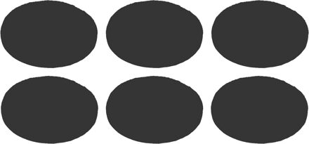 amig Anti-krasvilt - 12x - zwart - 30 mm - rond - zelfklevend - meubel beschermvilt