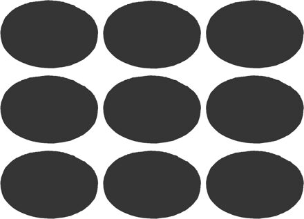 amig Anti-krasvilt - 24x - zwart - 28 mm - rond - zelfklevend - meubel beschermvilt