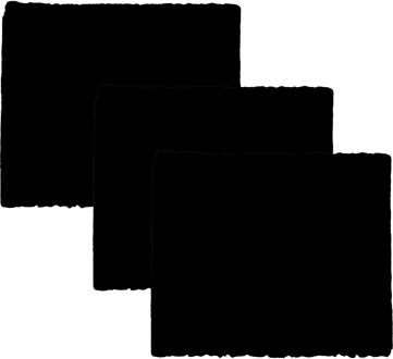 amig Anti-krasvilt - 3x knipvel - zwart - 50 x 100 mm - rechthoek - zelfklevend - meubel beschermvilt