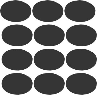 amig Anti-krasvilt - 48x - zwart - 18 mm - rond - zelfklevend - meubel beschermvilt