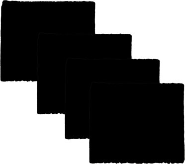 amig Anti-krasvilt - 4x knipvel - zwart - 100 x 100 mm - rechthoek - zelfklevend - meubel beschermvilt