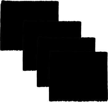 amig Anti-krasvilt - 4x knipvel - zwart - 50 x 100 mm - rechthoek - zelfklevend - meubel beschermvilt