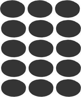 amig Anti-krasvilt - 60x - zwart - 18 mm - rond - zelfklevend - meubel beschermvilt