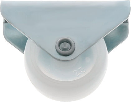 amig bokwiel/transportwiel - D30mm - nylon - 45kg draagvermogen - wit