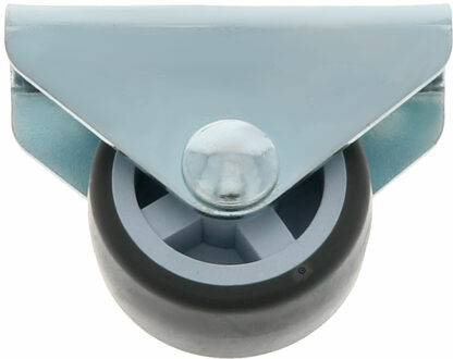 amig bokwiel/transportwiel - D30mm - rubber - 45kg - grijs