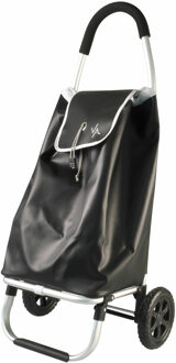 amig Boodschappentrolley - zwart - 50 liter - aluminium frame - opvouwbaar