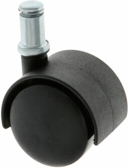 amig Bureaustoel Wiel - 1x - D50 mm - pin D11 mm - zwenkwiel - standaard formaat