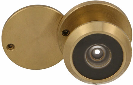 amig Deurspion - messing - gepolijst - 160? zicht - voor deuren 15-25 mm