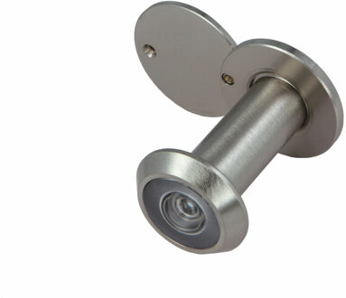 amig Deurspion - messing - mat zilver - 160? zicht - voor deuren 35-60 mm
