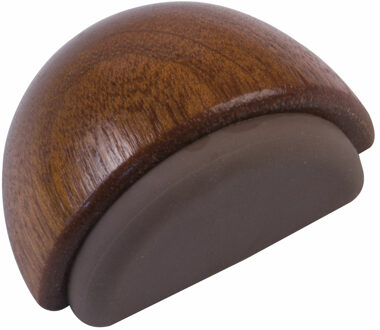 amig Deurstop/deurmagneet - D48mm - zelfklevend - mahonie - hout - Deurstoppers