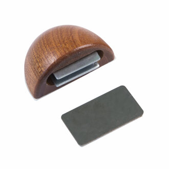amig Deurstop/deurmagneet - D48mm - zelfklevend - mahonie - kunststof - Deurstoppers