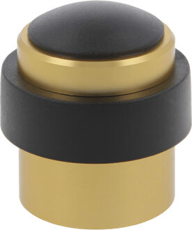 amig Deurstopper/deurbuffer - 1x - D30mm - inclusief schroeven - goud