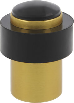 amig Deurstopper/deurbuffer - 1x - D30mm - inclusief schroeven - goud