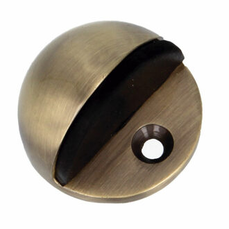 amig Deurstopper/deurbuffer - 1x - D45mm - inclusief schroeven - messing