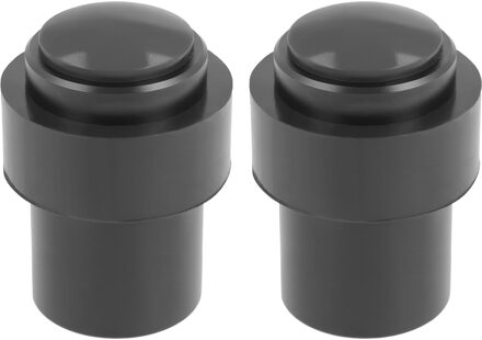 amig Deurstopper/deurbuffer - 2x - D30mm - inclusief schroeven - mat zwart