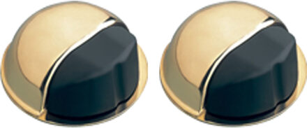 amig Deurstopper/deurbuffer - 2x - D50mm - zelfklevend - goud  - Deurstoppers Goudkleurig