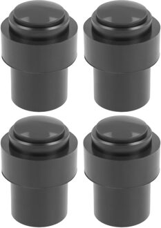amig Deurstopper/deurbuffer - 4x - D30mm - inclusief schroeven - mat zwart
