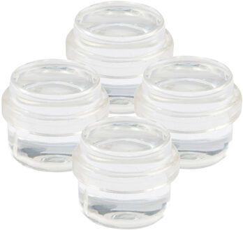 amig Deurstopper/deurbuffer - 4x - D33mm - zelfklevend - transparant