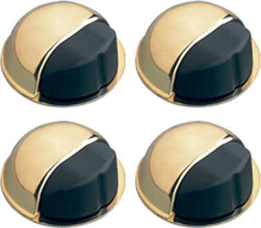 amig Deurstopper/deurbuffer - 4x - D50mm - zelfklevend - goud  - Deurstoppers Goudkleurig