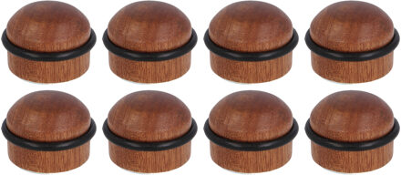 amig Deurstopper/deurbuffer - 8x - D35mm - inclusief schroeven - hout
