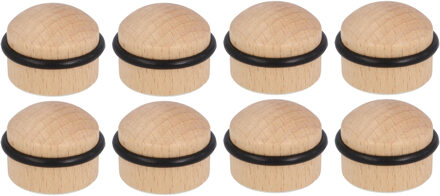amig Deurstopper/deurbuffer - 8x - D35mm - inclusief schroeven - hout