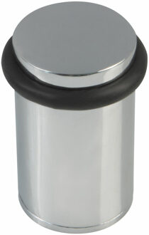 amig Deurstopper/deurbuffer - D28mm - inclusief schroeven - verchroomd
