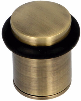 amig Deurstopper/deurbuffer - D32mm - inclusief schroeven - geborsteld nikkel