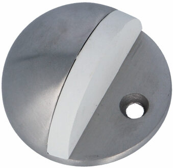 amig Deurstopper/deurbuffer - D45mm - inclusief schroeven - mat rvs