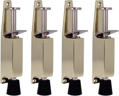 amig deurvastzetter / deurvergrendeling - 4x - 120 x 25mm - 28mm slag - voetbediening - wit