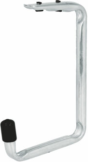 amig Garage/fiets plafond ophanghaken - metaal - zilver - H15 cm x B11 cm