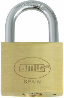 amig Hangslot met 2 sleutels - 20 mm - messing - kofferslot