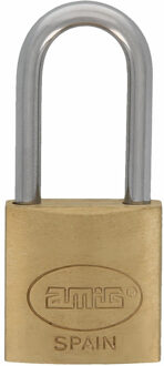 amig Hangslot met 2 sleutels - 25 mm - messing - kofferslot