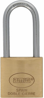 amig Hangslot met 2 sleutels - 40 mm - messing - kofferslot