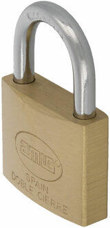 amig Hangslot met 2 sleutels - 50 mm - messing - kofferslot