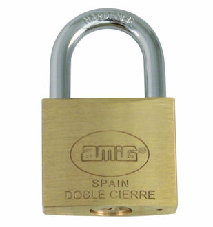 amig Hangslot met 2 sleutels - set van 3 - 20 mm - messing