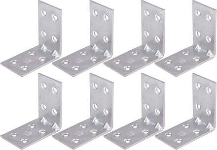 amig hoekankers/stoelhoeken - 10x - verzinkt staal - breedte 3cm - lengte 2 x 5cm