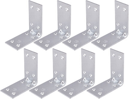 amig hoekankers/stoelhoeken - 10x - verzinkt staal - breedte 3cm - lengte 2 x 6cm