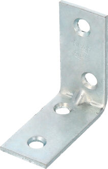 amig hoekankers/stoelhoeken - 16x - verzinkt staal - breedte 1.9cm - lengte 2 x 4cm