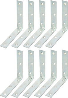 amig hoekankers/stoelhoeken - 32x - verzinkt staal - breedte 1.9cm - lengte 2 x 10cm