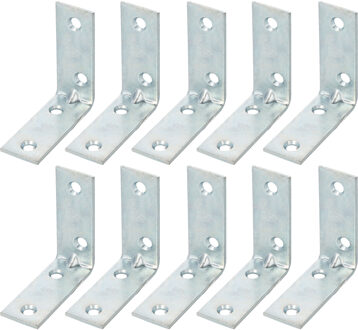 amig hoekankers/stoelhoeken - 32x - verzinkt staal - breedte 1.9cm - lengte 2 x 5cm