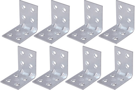 amig hoekankers/stoelhoeken - 32x - verzinkt staal - breedte 3cm - lengte 2 x 4cm