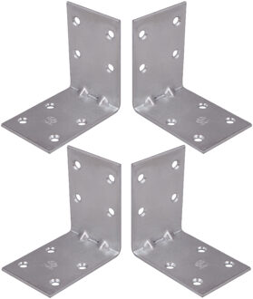 amig hoekankers/stoelhoeken - 50x - verzinkt staal - breedte 4cm - lengte 2 x 6cm