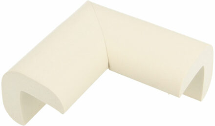 amig Hoekbeschermers - 4x - met plakbevestiging - wit - rubber - kind bescherming scherpe hoeken
